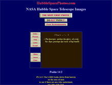 Tablet Screenshot of hubblespacephotos.com